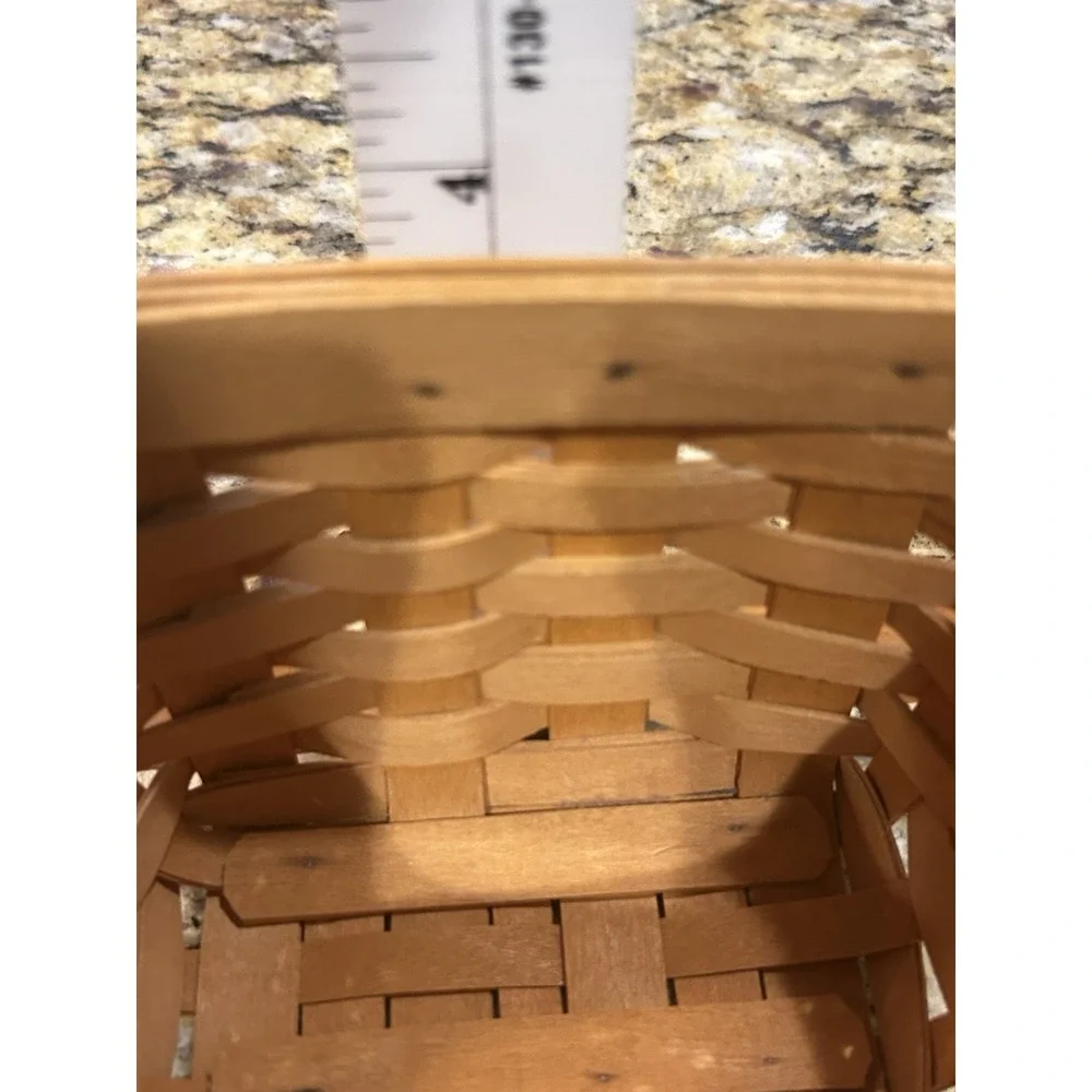 VTG 1997 Longaberger Basket Small  With Masks 5x3x3.5 Signed